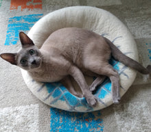 Load image into Gallery viewer, Felted Wool Cat Cave, house TO ORDER