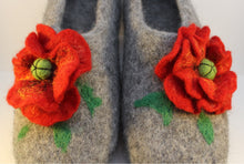 Load image into Gallery viewer, Handfelted Wool Slippers, UK Size 7
