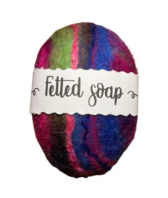 Felted soap