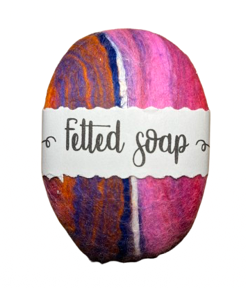 Felted soap