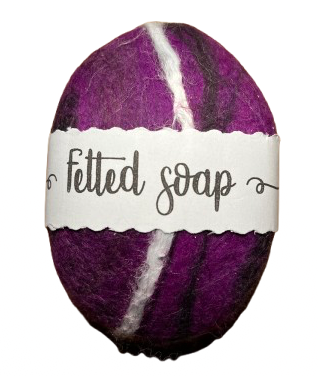 Felted soap