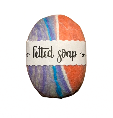 Felted soap