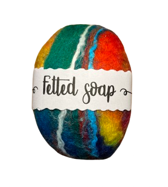 Felted soap