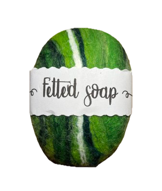 Felted soap