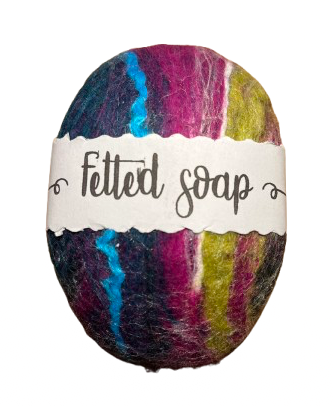 Felted soap