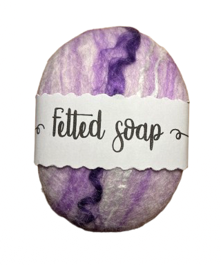 Felted soap