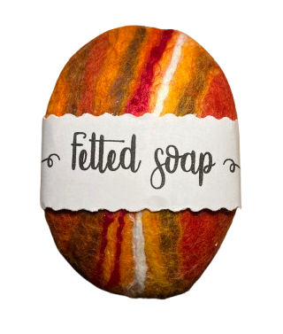 Felted soap