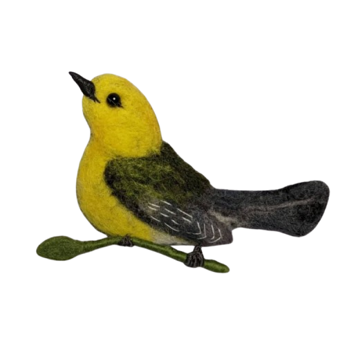 Prothonotary Warbler Brooch