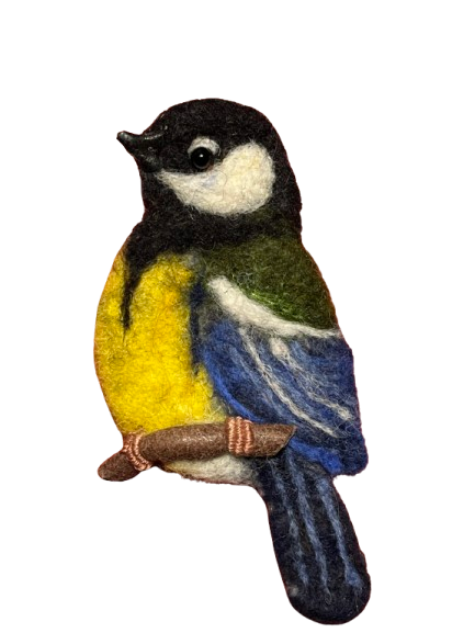 Blue Tit Brooch