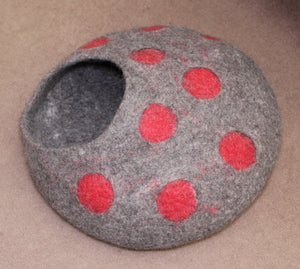 Felted Wool Cat Cave TO ORDER