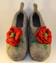 Load image into Gallery viewer, Handfelted Wool Slippers, UK Size 7
