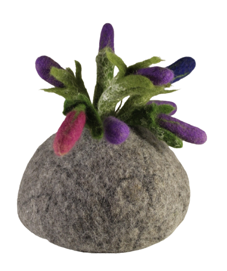 Felted Vase with flowers