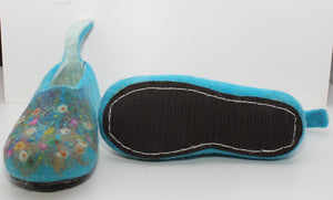 Handfelted Children Wool Slippers, Size: UK 12